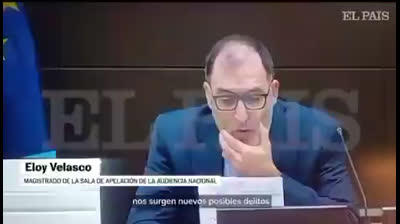 Don ELOY VELASCO NÚÑEZ  que estuvo con escolta por ser amenazado por la ETA y el narcotrafico; ha comentado lo evidente.