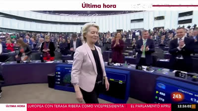 Esto es  el PP globalista criminal aplaudiendo hasta con las orejas a Teresa Ribera mientras su jefa Von der Leyen