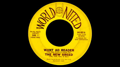 Want Ad Reader (1966) - New Breed