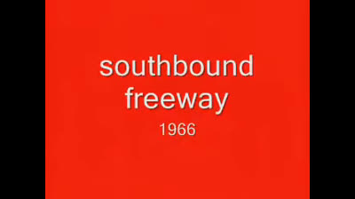 Southbound freeway (1966) - Dead end street