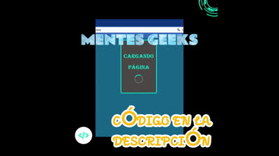 Página de carga - HTML y CSS