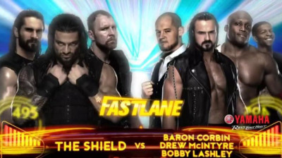 The Shield vs Drew McIntyre, Bobby Lashley, Baron Corbin