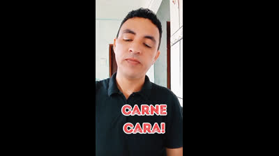 Carne tá muito Cara!