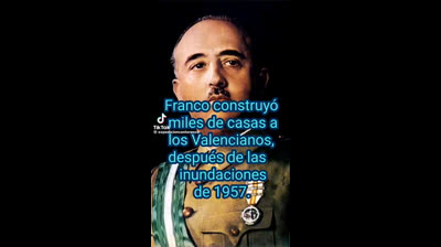 Franco construyó miles de casas a los valencianos después de la inundaciones. Nunca metió a un español a vivir en un contenedor.