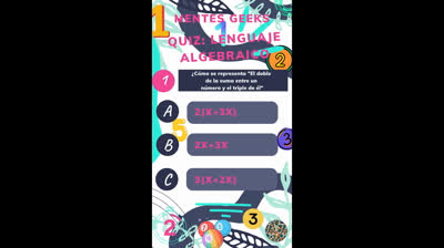 Explorando el lenguaje algebraico