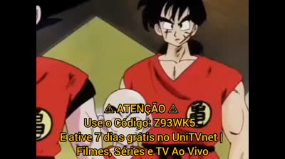 Goku ver Piccolo pela primeira vez ⚠️ ATENÇÃO ⚠️ Use o Código: Z93WK5 | E ative 7 dias grátis no UniTVnet | Filmes, Séries e TV Ao Vivo