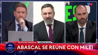 Santiago Abascal dando a conocer la situación de España FUERA de nuestras fronteras.