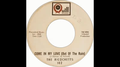 Ricochettes (1966) - Come In My Love (Out Of The Rain)