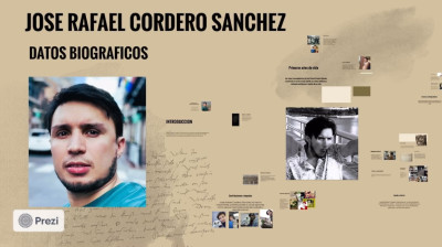 Datos Biograficos de Jose Rafael Cordero Sanchez