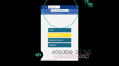 Crea un menú interactivo y atractivo con HTML y CSS