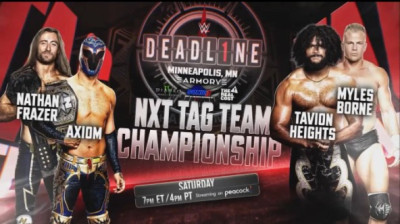 Axiom & Nathan Frazer vs. Myles Borne & Tavion Heights