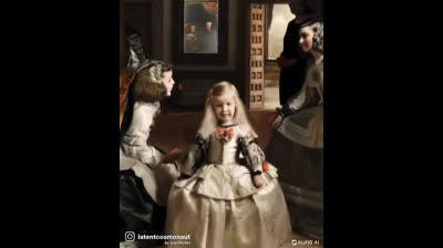 Pintura Española animados con inteligencia artificial.