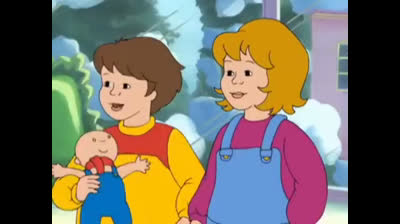 Caillou watches Rosie