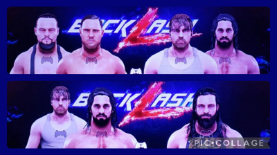 Dean Ambrose & Seth Rollins vs The B-Team + Elias vs Seth Rollins (WWE 2K19)