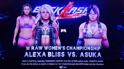 Asuka vs Alexa Bliss w/ Mickie James (WWE 2K19)