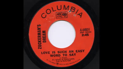 Love Is Such An Easy Word To Say (1969) - Zuckerman's Dream