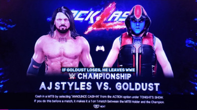 "Guldust" Dustin Rhodes vs AJ Styles (WWE 2K19)